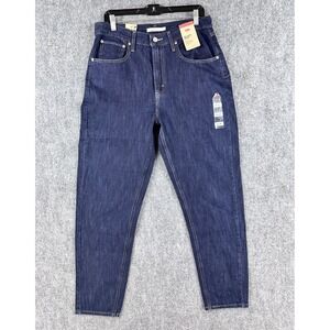 Levis Jeans Women's 31x30 Dark Wash 80s Mom Jeans High Rise Tapered Leg NWT